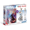 Пъзел 104 части + 3D Замръзналото кралство Frozen Клементони Clementoni 20170